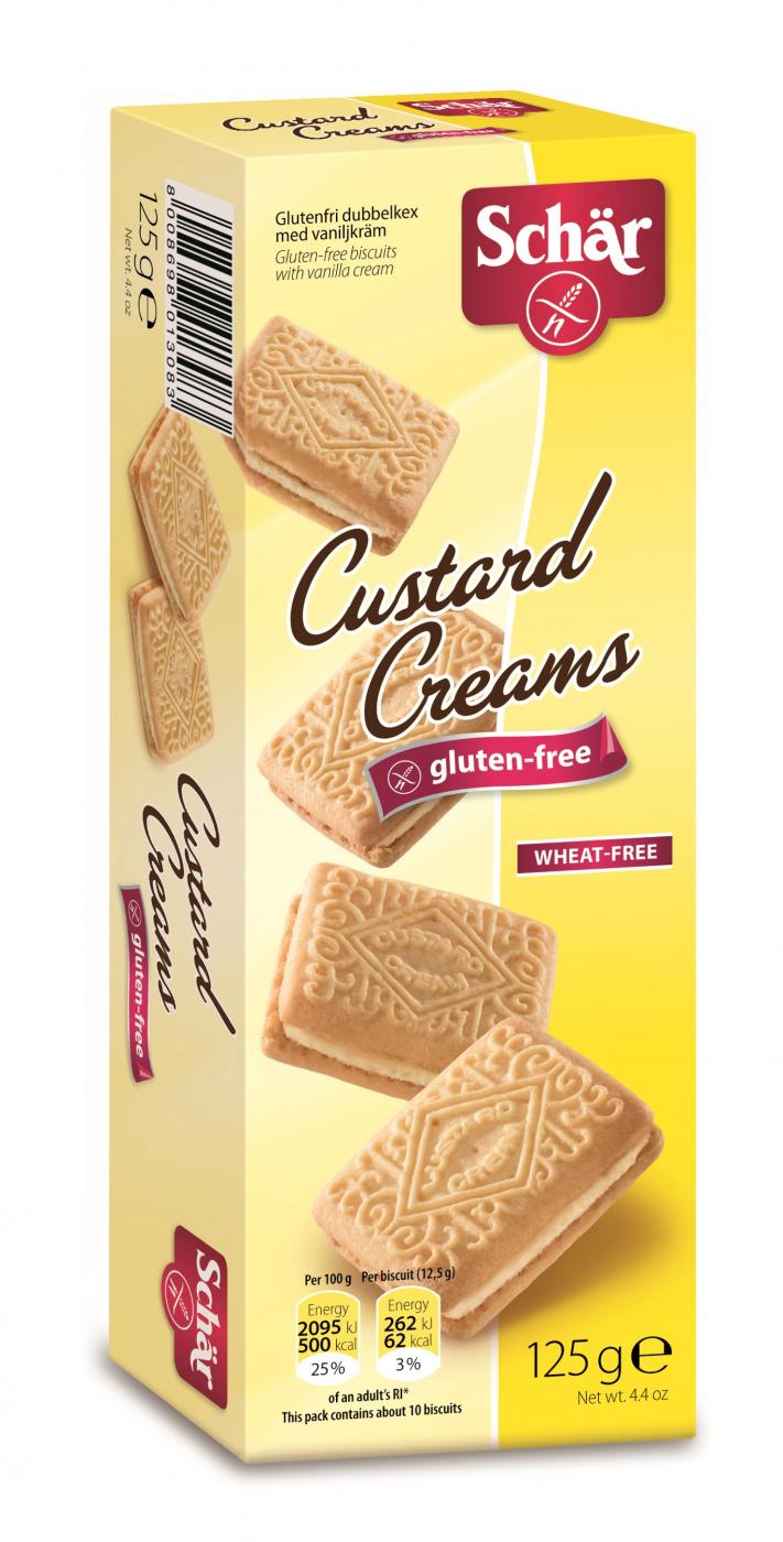 Dr.Schär Custard Cream - Gluteeniton keksi vaniljakreemillä