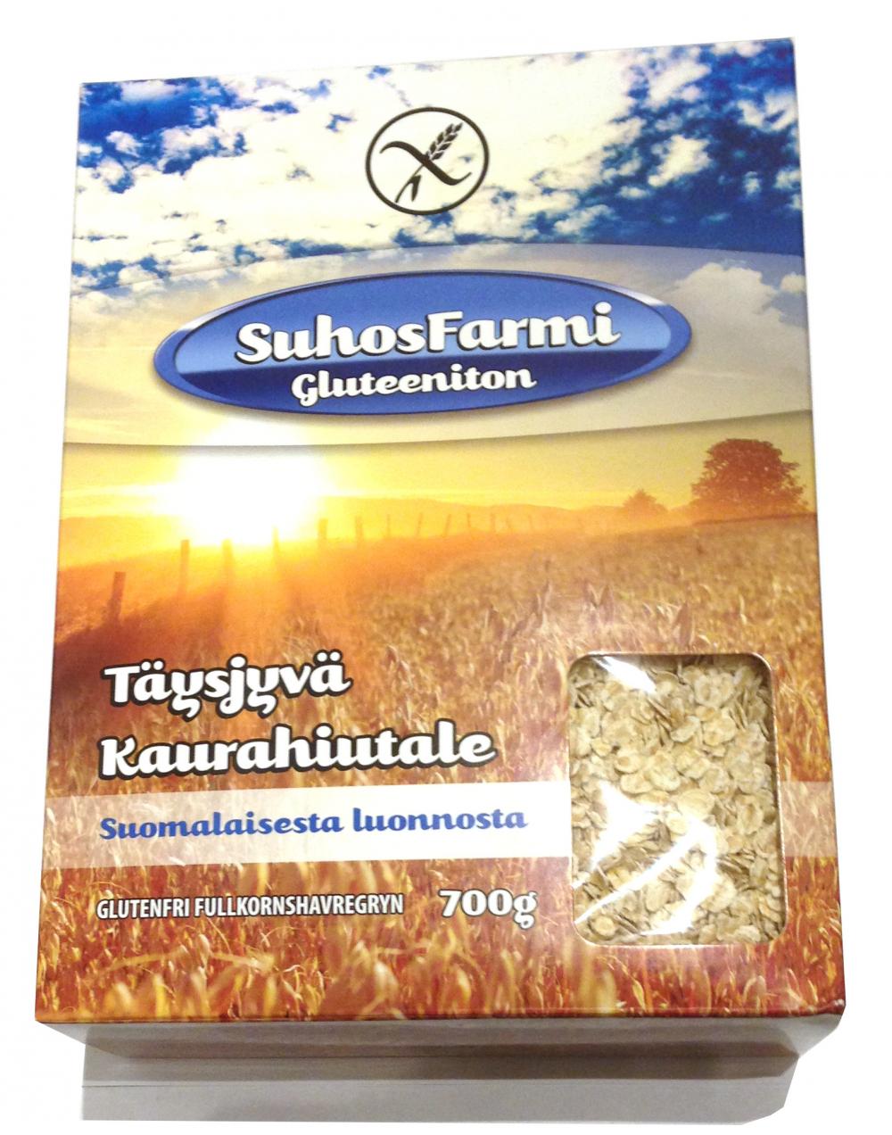 SuhosFarmi Gluteeniton tysjyvkaurahiutale 700 g