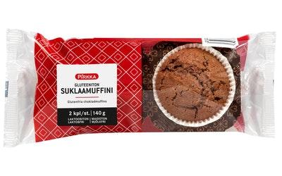 Pirkka gluteeniton suklaamuffini 2kpl/140g