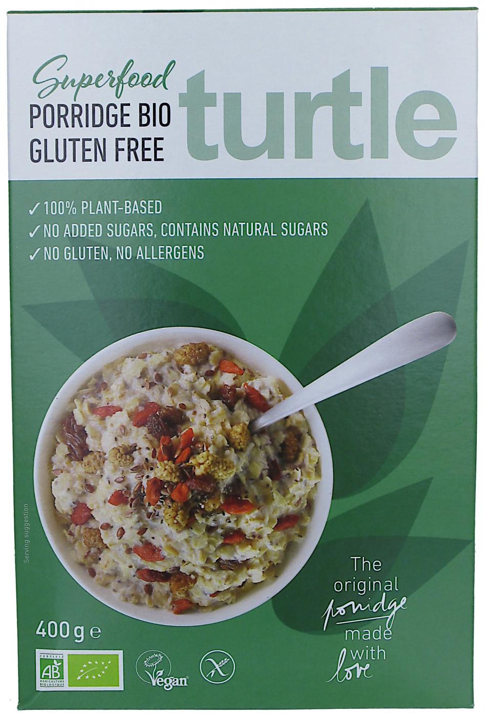 Turtle SPRL Turtle Gluteeniton Luomu Puuro Superfood