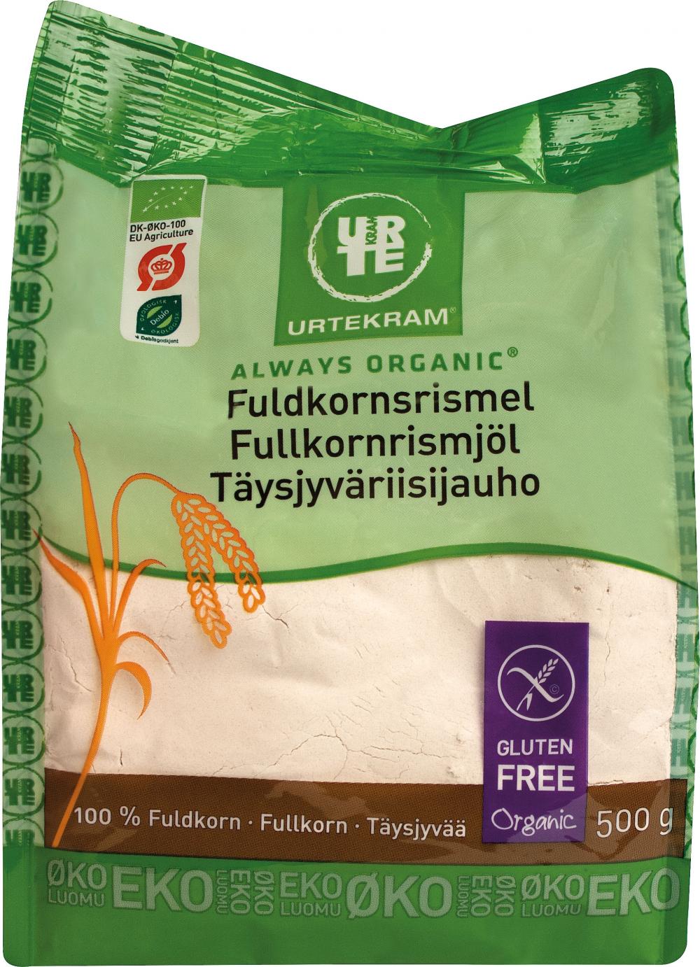 Urtekram Luomu Tysjyvriisijauho, 500 g