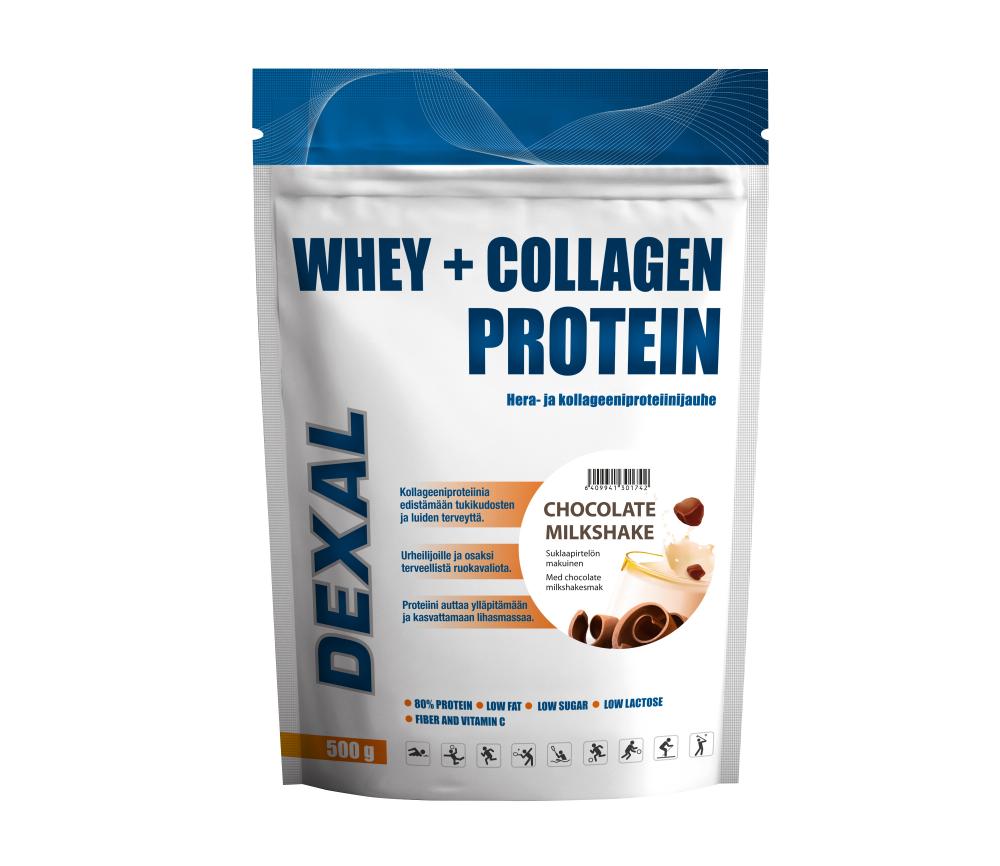 Oriola Oy Whey + Collagen chocolate milkshake 500 g