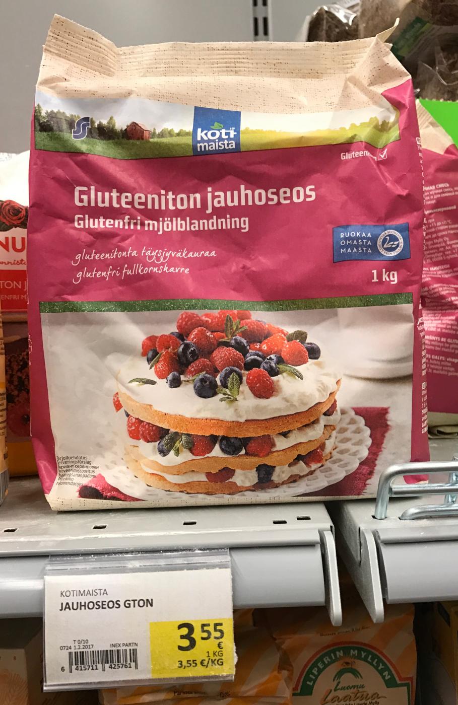 Kotimaista Gluteeniton jauhoseos 1 kg