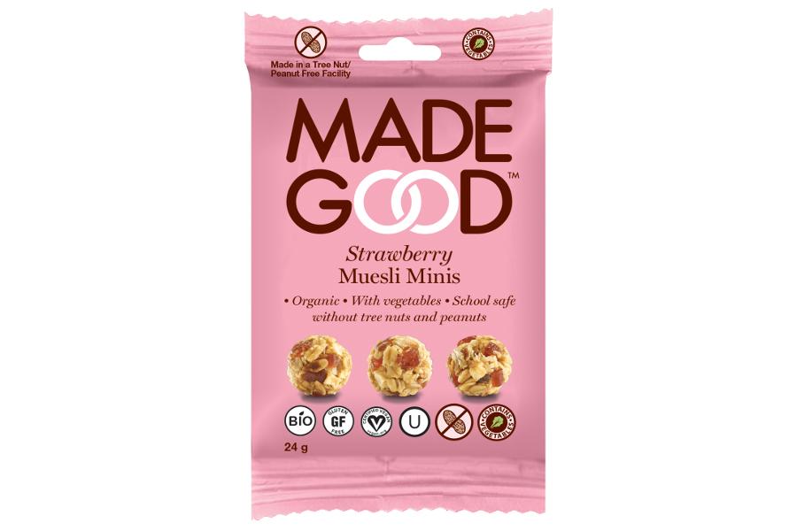 MadeGood Granolapallot Mansikka, 24g