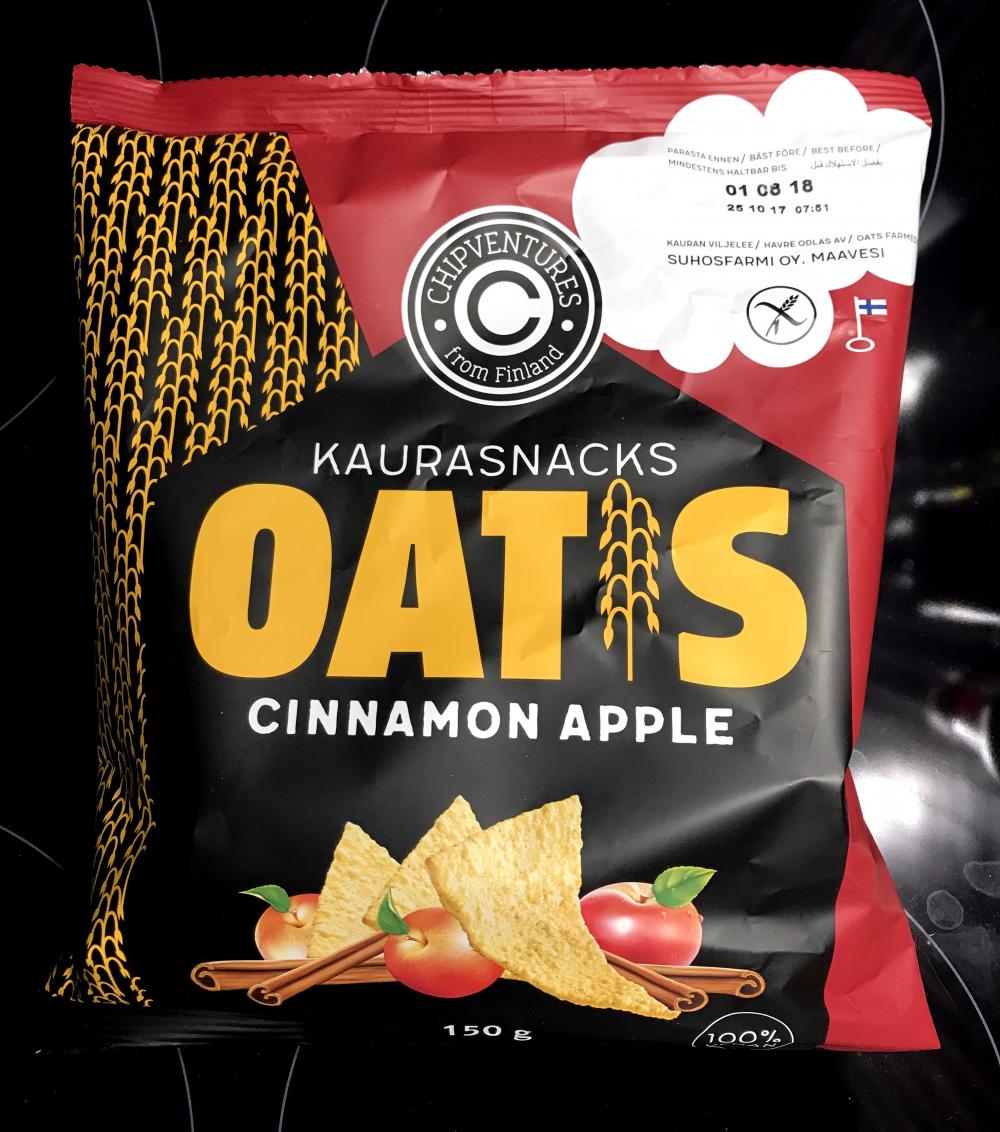 Real Snacks Oatis Cinnamon Apple kaurasnacks 150 g
