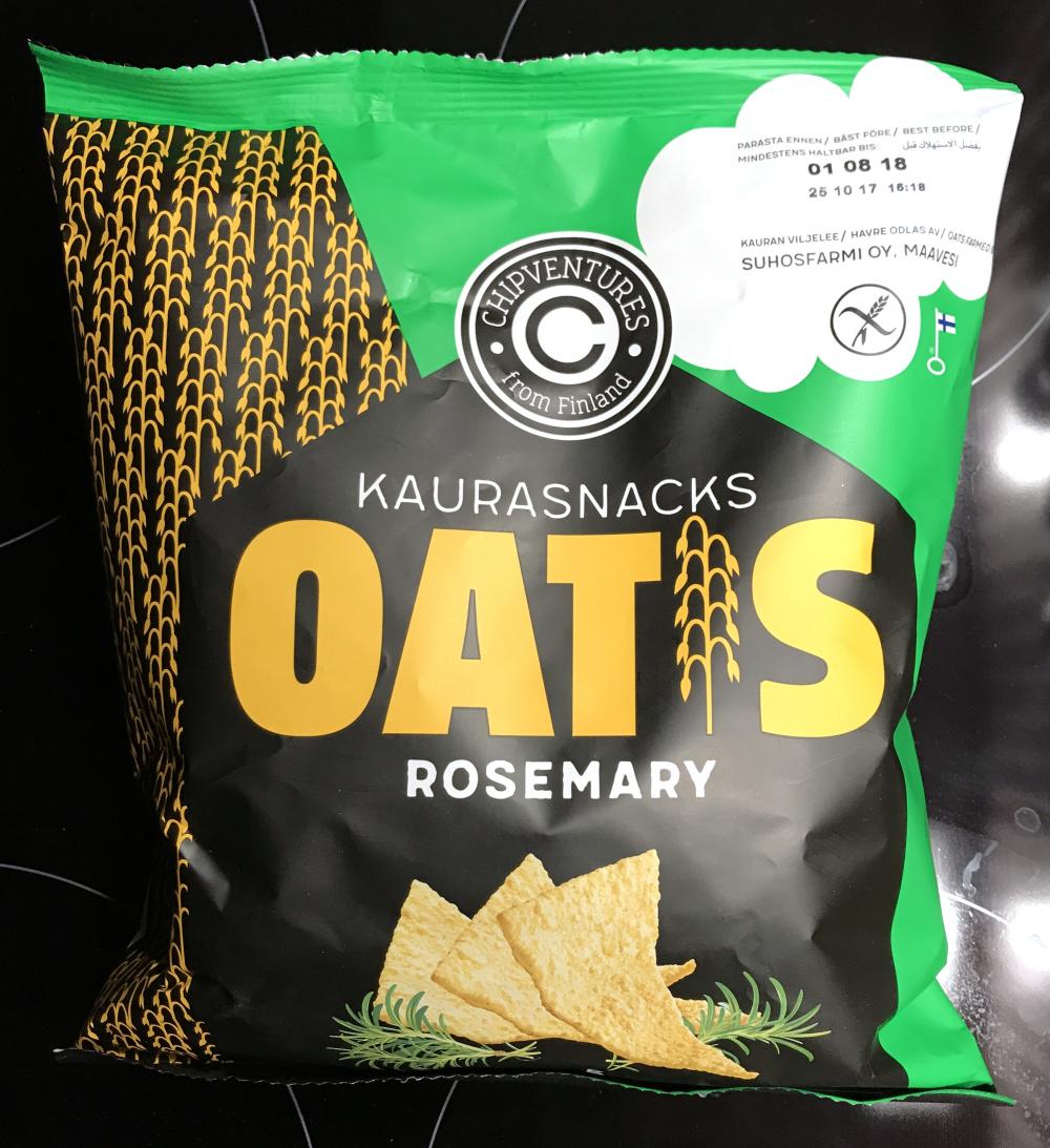 Real Snacks Oatis Rosemary kaurasnacks 150 g