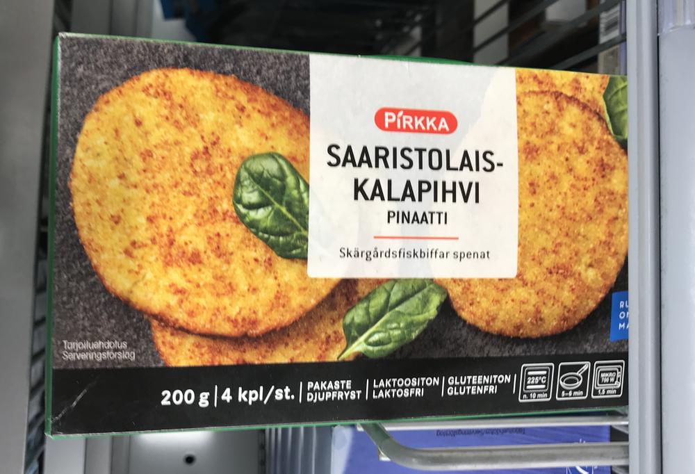 Pirkka Saaristolaiskalapihvi pinaatti 4 kpl / 200 g