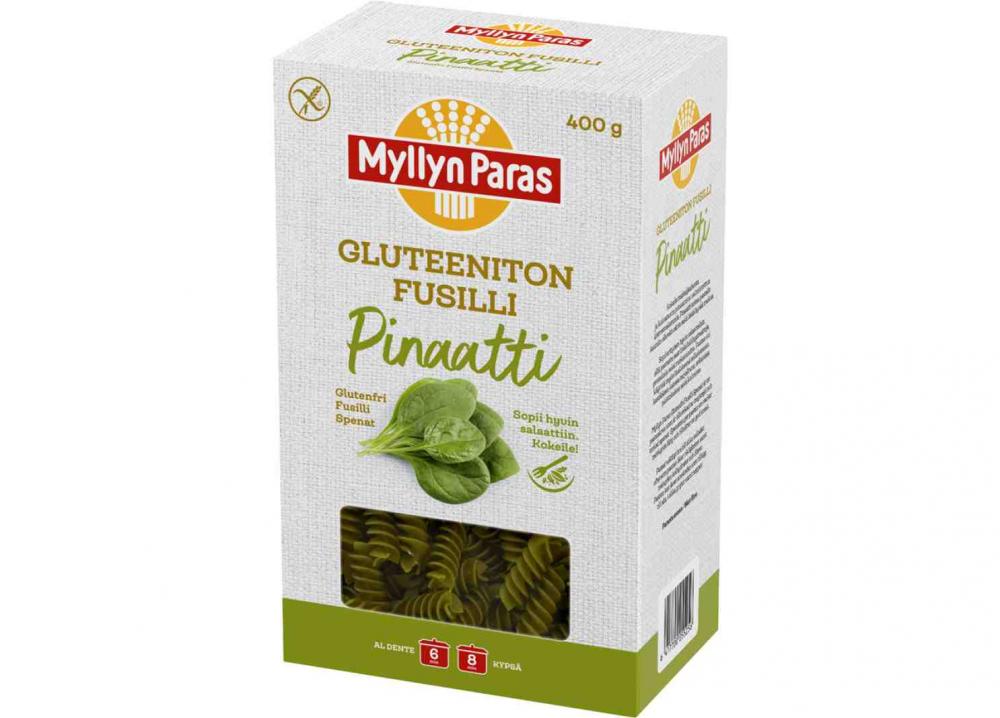 Myllyn Paras Gluteeniton Fusilli Pinaatti 400 g
