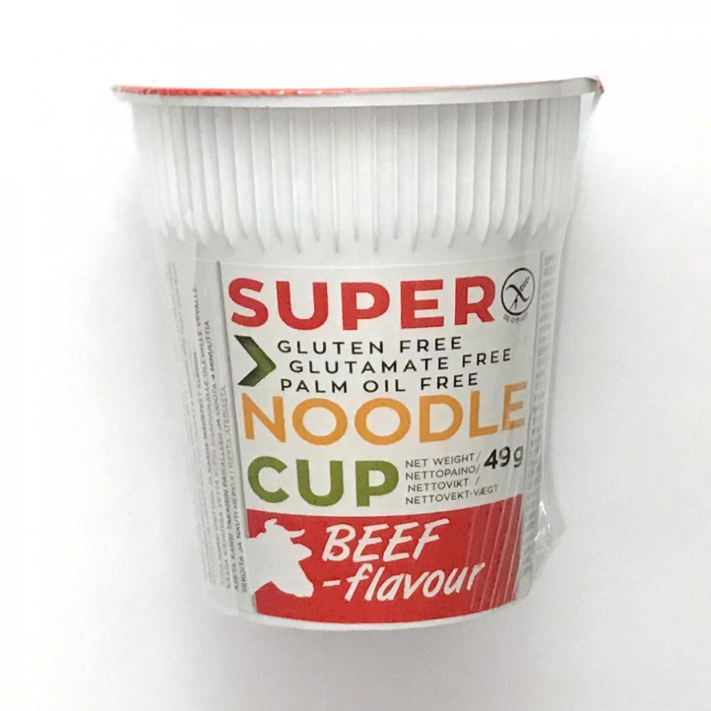 Super Gluteeniton naudanlihanmakuinen kuppinuudeli 49 g