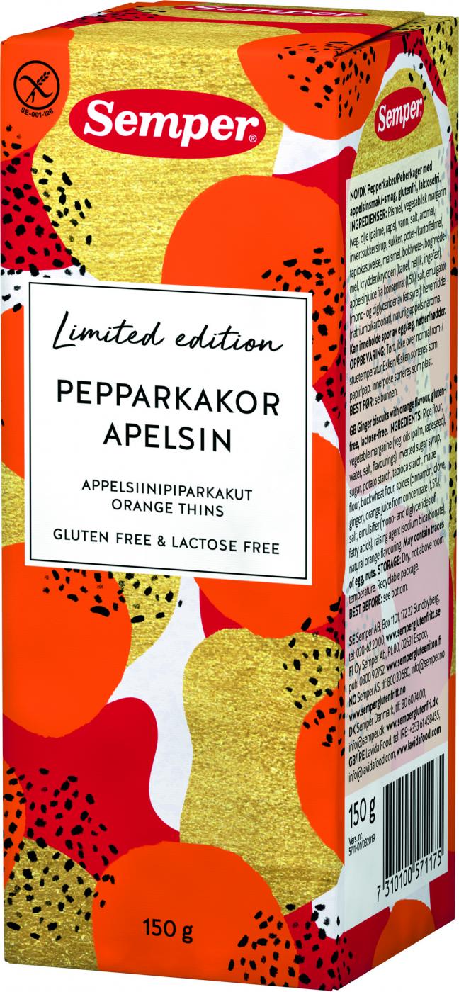 Semper Appelsiinipiparkakut, 150g