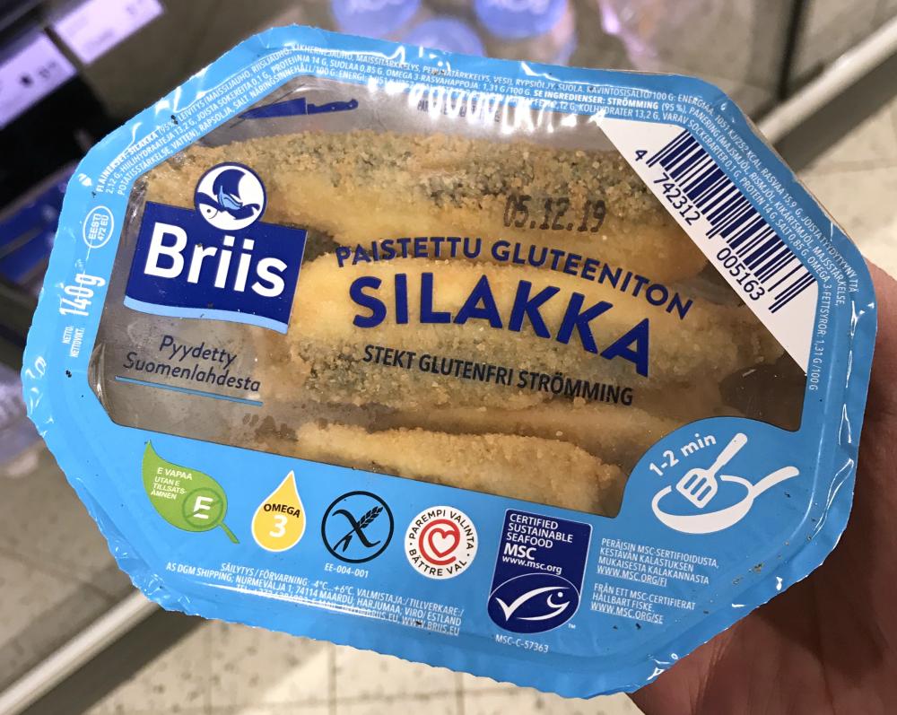 Briis Paistettu gluteeniton silakka 140 g