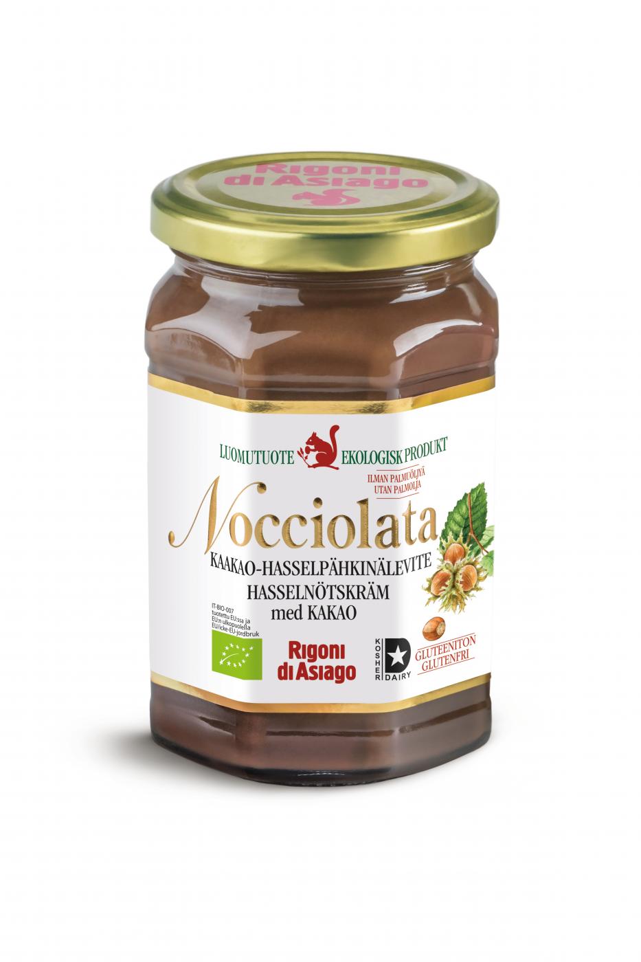 Rigoni di Asiago Nocciolata Luomu Kaakao-hasselphkinlevite 270 g