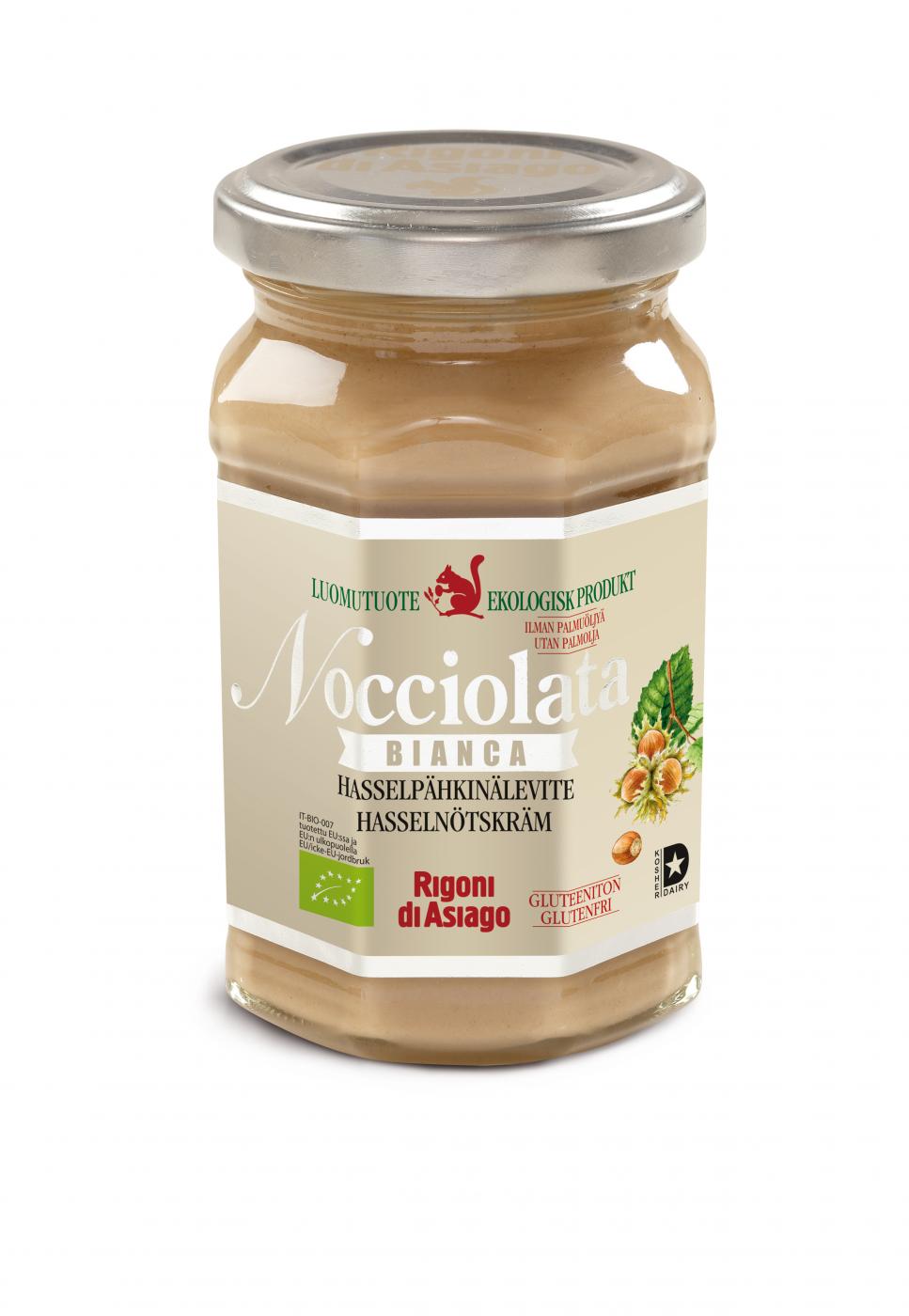 Rigoni di Asiago Nocciolata Luomu Vaalea Hasselphkinlevite 270 g