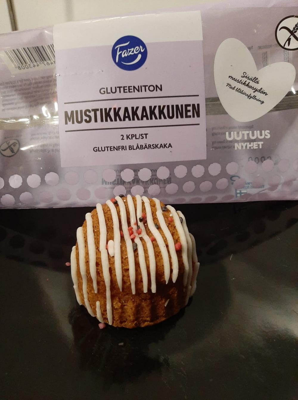 Fazer Gluteeniton Mustikkakakkunen 2 kpl / 150 g