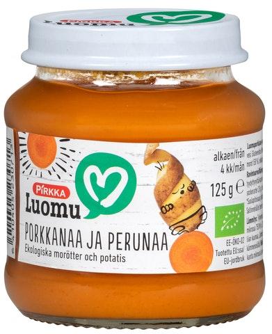 Pirkka Luomu porkkanaa ja perunaa 125g 4kk