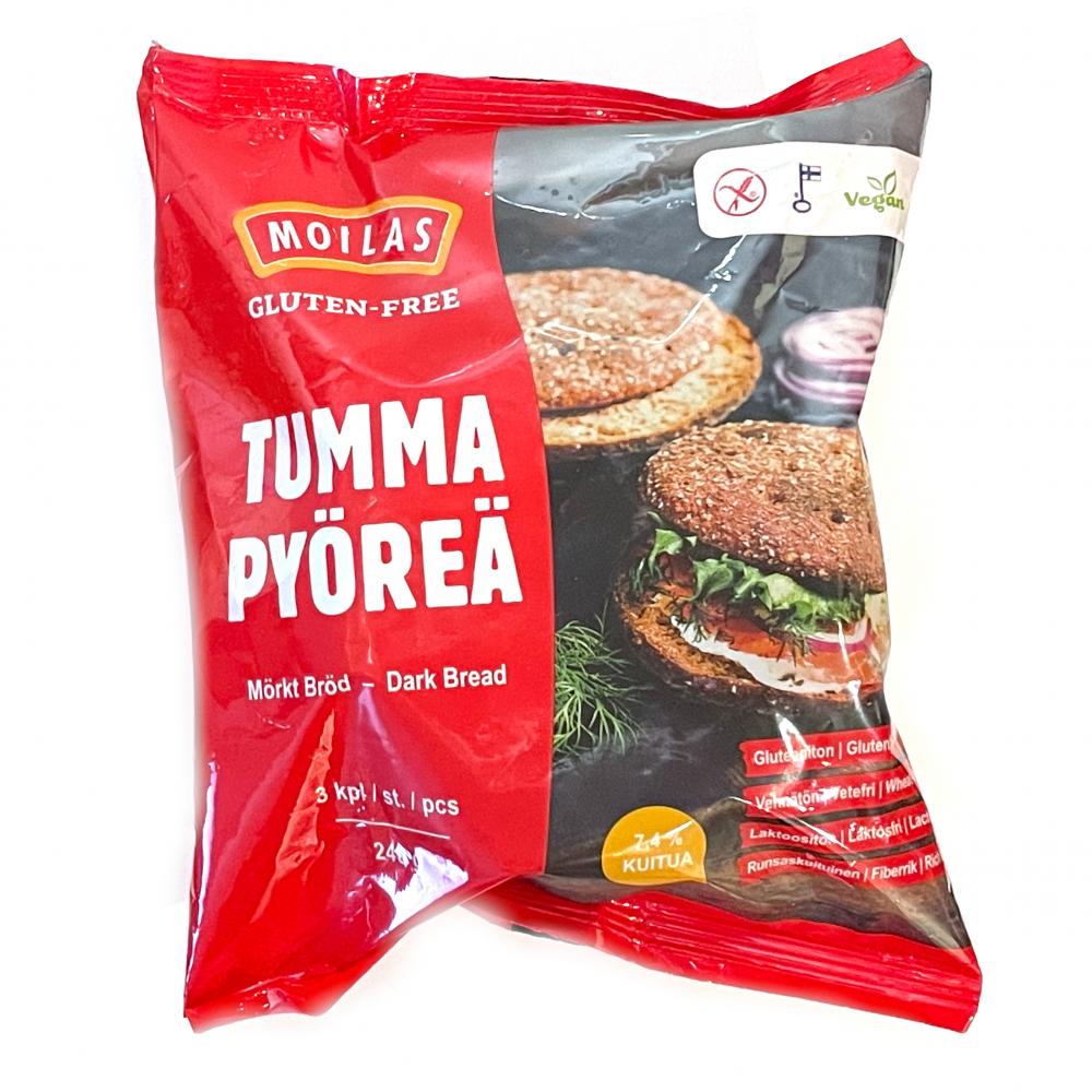 Moilas Gluten-Free Tumma Pyöreä 3kpl / 240g
