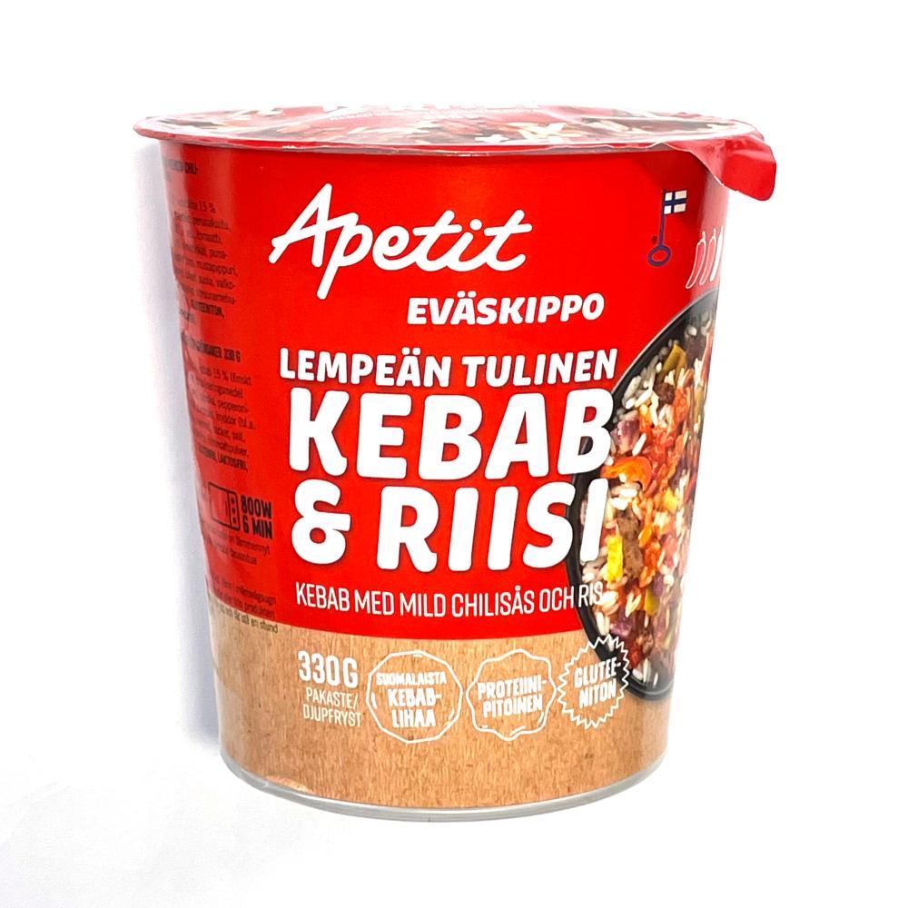 Apetit Evskippo Lempen tulinen kebab ja riisi 330g