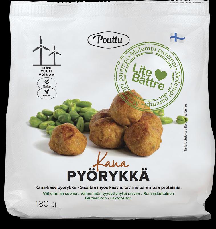 Pouttu Pouttu Lite Bttre Kana-kasvipyrykk 180g