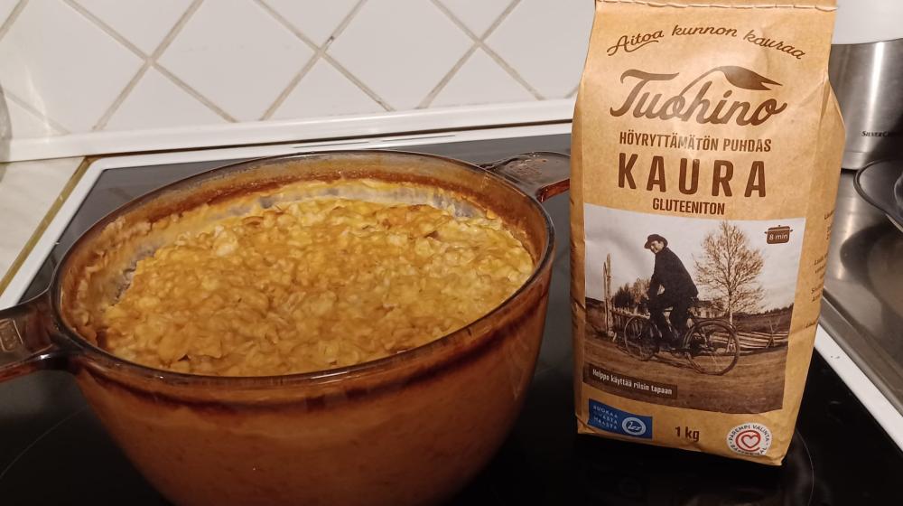 Tuohino Höyryttämätön puhdas kaura gluteeniton 1kg