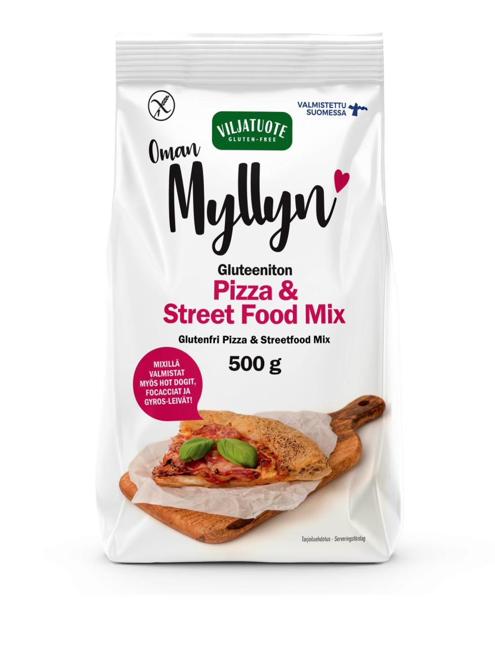 Virtasalmen Viljatuote Oy Gluteeniton Pizza &amp; Street Food Mix jauhoseos, 500 g