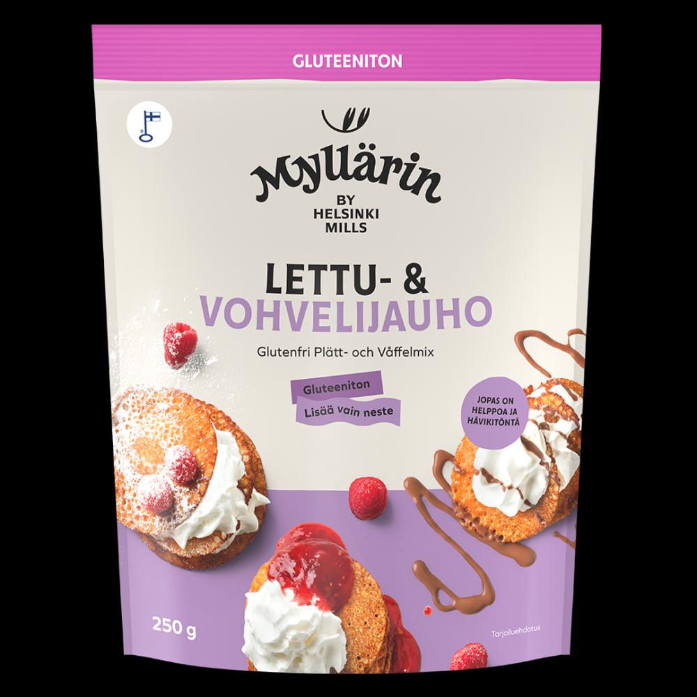 Helsingin Mylly Oy Myllrin Gluteeniton Lettu- ja Vohvelijauho 250 g