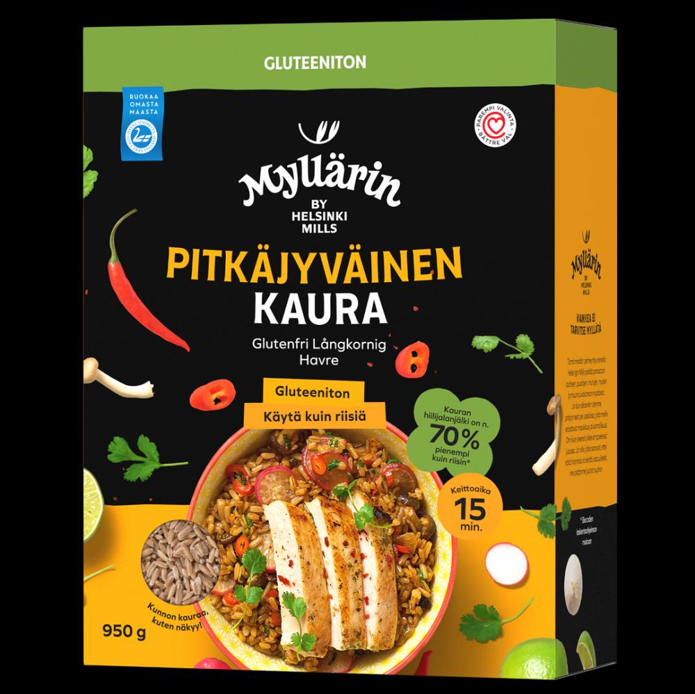 Helsingin Mylly Oy Myllrin Gluteeniton Pitkjyvinen Kaura 950 g