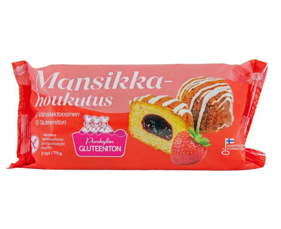 Porokyln Leipomo Oy Mansikkahoukutus 2 kpl / 170 g