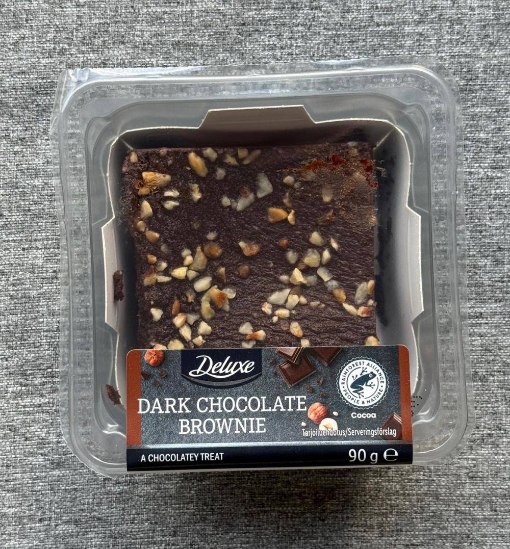 Lidl Deluxe Gluteeniton tumma suklaa brownie 90g