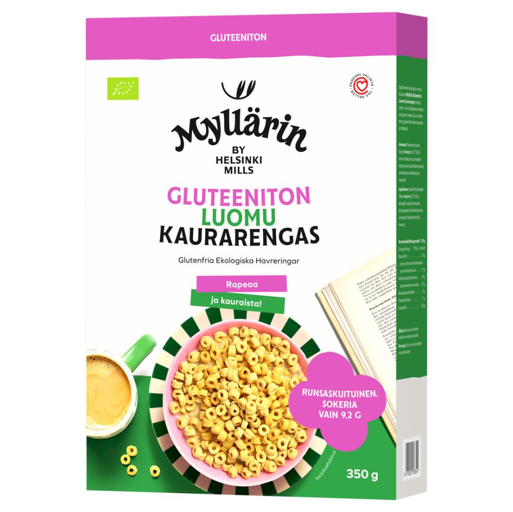 Helsingin Mylly Oy Myllärin Gluteeniton Luomu Kaurarengas 350 g