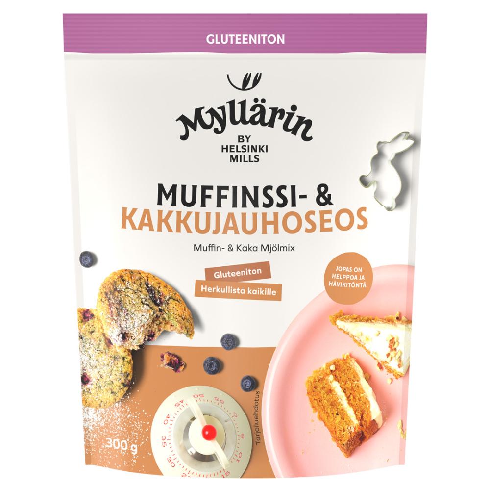 Helsingin Mylly Oy Myllärin Gluteeniton Muffinssi- & Kakkujauhoseos 300 g