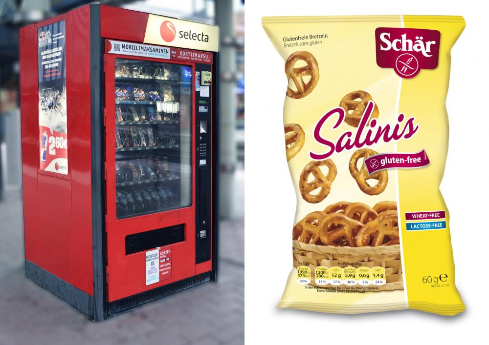 Schär Salinis suolarinkelit nyt Selectan automaateissa kautta maan!