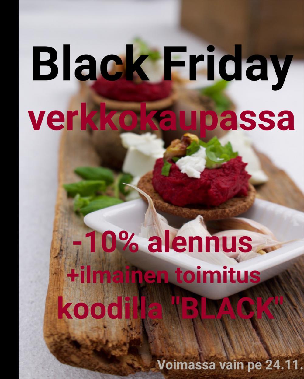 Black Friday Pirjon Pakarin verkkokaupassa